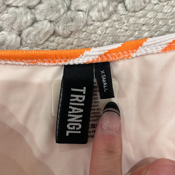 Triangl bikini set orange zebra - Picture 2 of 3
